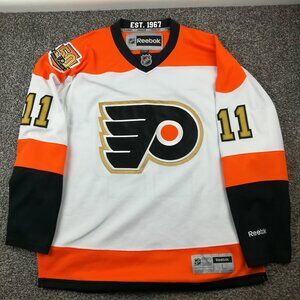 Travis Konecny Philadelphia Flyers Jersey Reebok 50th Anniversary Mens Large